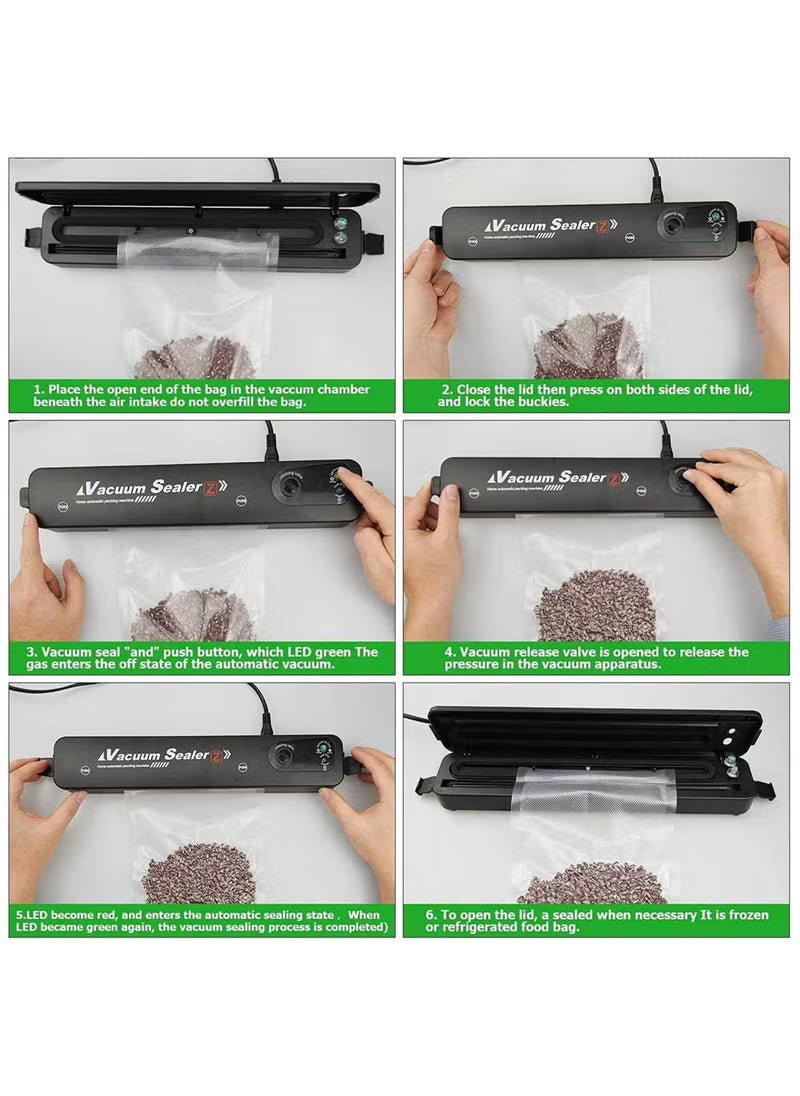 Professional Vacuum Sealer Machine – Seal Meats, Veggies, and Leftovers with One Touch