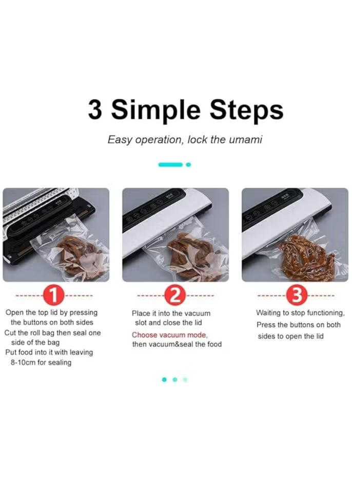 Professional Vacuum Sealer Machine – Seal Meats, Veggies, and Leftovers with One Touch